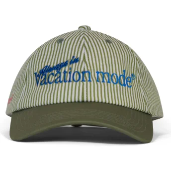 Pica Pica Curved Brim Vacation Mode Searsucker Green Adjustable Cap