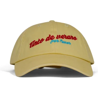Gelbe verstellbare Curved Cap Tinto de Verano von Pica Pica