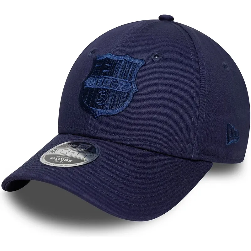 marinebla-buet-snapback-kasket-til-dreng-9forty-m-crown-graphic-fra-fc-barcelona-laliga-fra-new-era
