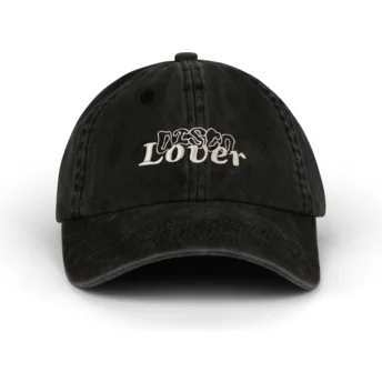 Casquette courbée noire ajustable Disco Lover Distressed Washed Pica Pica