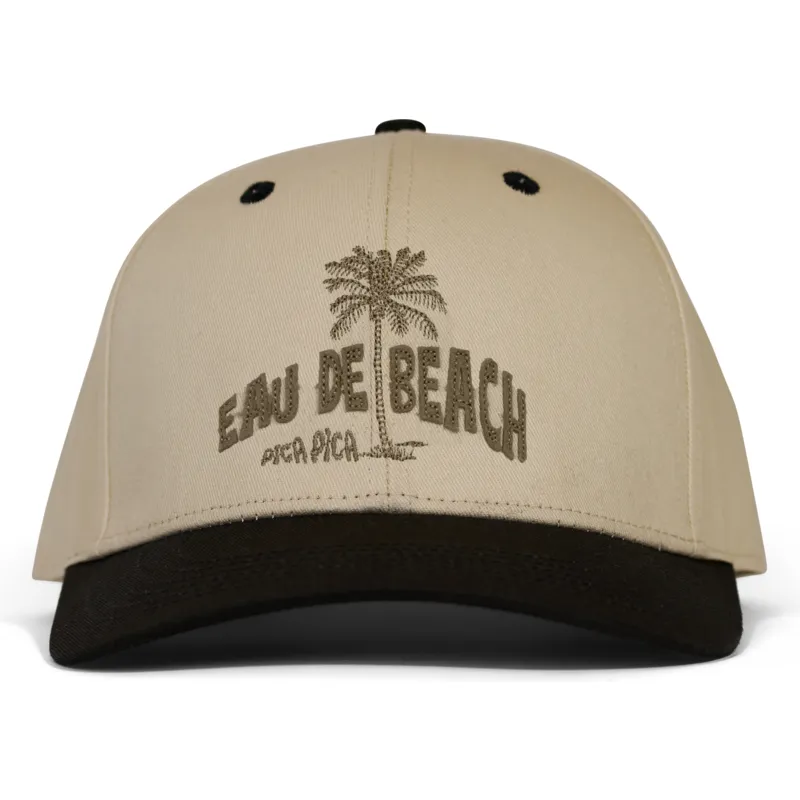 shapka-izvita-bezhov-snapbek-eau-na-beach-ot-pica-pica shapka-izvita-bezhov-snapbek-eau-na-beach-ot-pica-pica