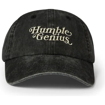 Pica Pica Извита Козирка Humble Genius Измита Черна Регулируема Шапка
