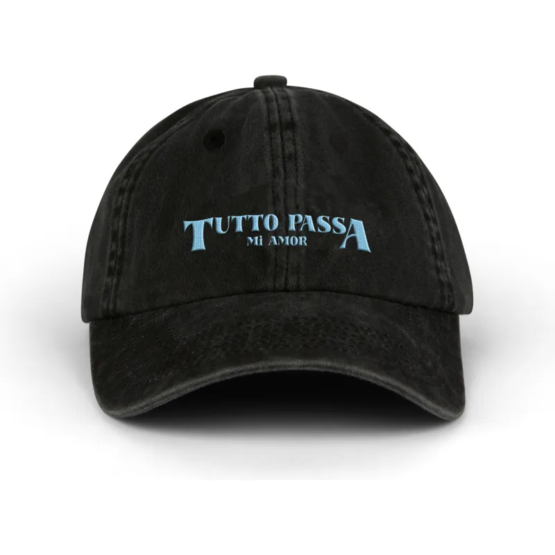 casquette-courbee-noire-ajustable-tutto-passa-pica-pica