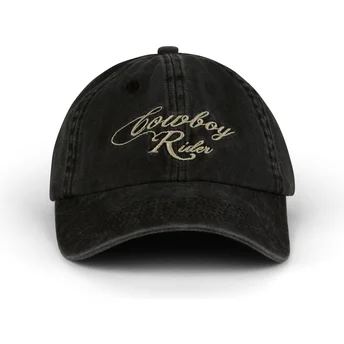 Casquette courbée noire ajustable Cowboy Rider Washed Pica Pica