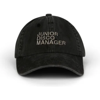 Шапка извита черна регулируем Junior Disco Manager Washed от Pica Pica