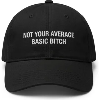 Sort justerbar buet kasket Not Your Average Basic Bitch fra Pica Pica