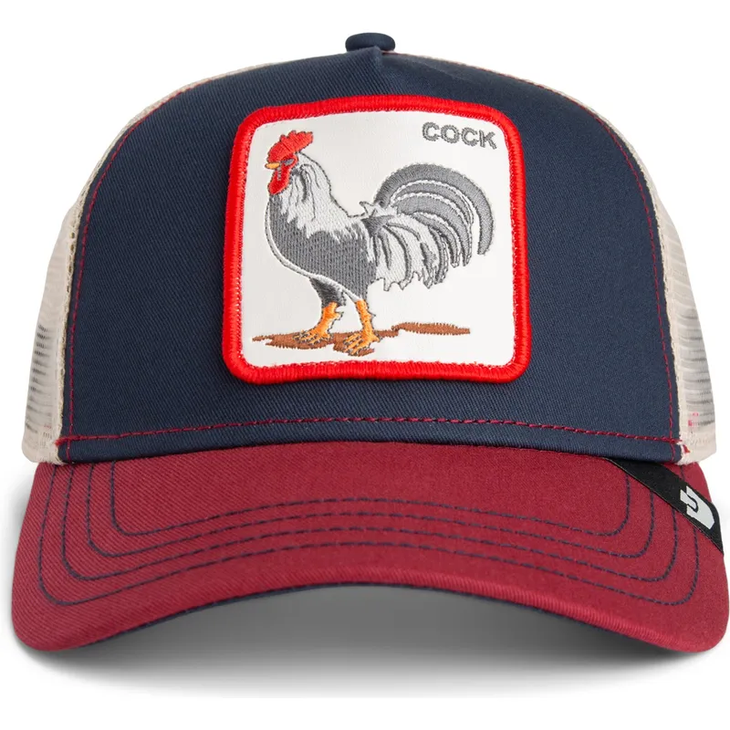 casquette-trucker-bleue-marine-coq-all-american-rooster-goorin-bros