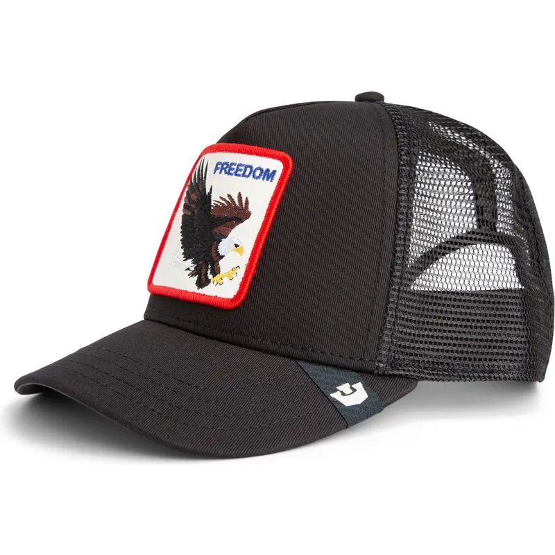 gorra-trucker-negra-aguila-freedom-de-goorin-bros