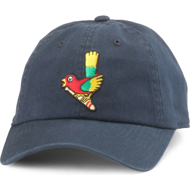 casquette-courbee-bleue-marine-ajustable-ballpark-fukuoka-daiei-hawks-american-needle