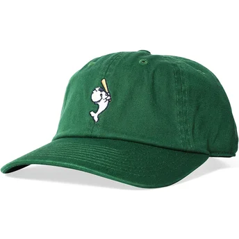 Gorra curva verde ajustable Ballpark de Yokohama Whales...