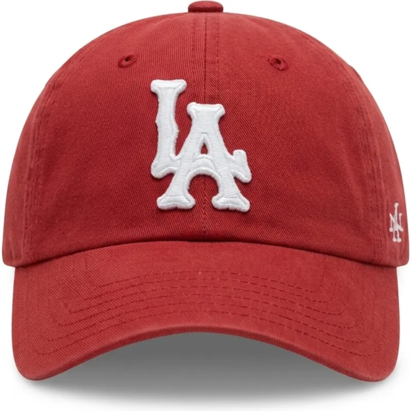 casquette-courbee-rouge-ajustable-archive-los-angeles-dodgers-mlb-american-needle