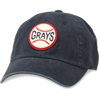 Sort justerbar curved kasket Archive fra Homestead Grays MLB af American Needle