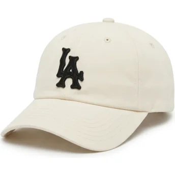 American Needle Curved Brim Archive Los Angeles Dodgers MLB White Adjustable Cap