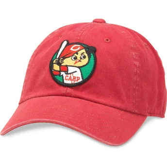 Rød justerbar buet kasket Archive fra Hiroshima Toyo Carp fra American Needle