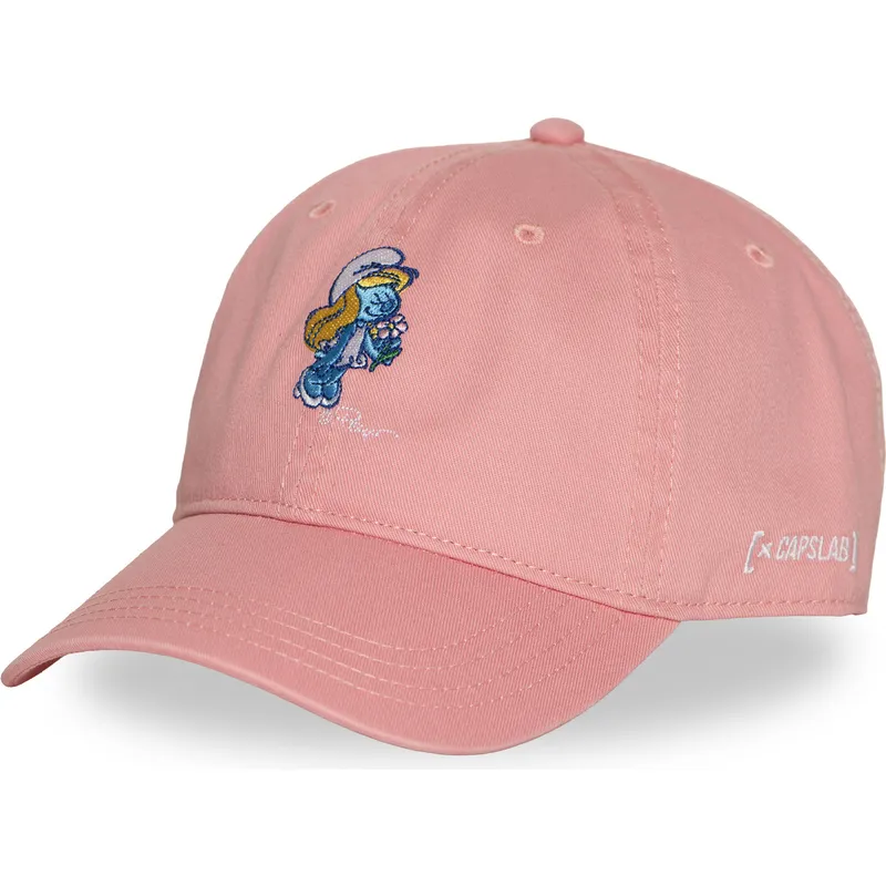 gorra-curva-rosa-ajustable-pitufina-smu2-fetb-los-pitufos-de-capslab