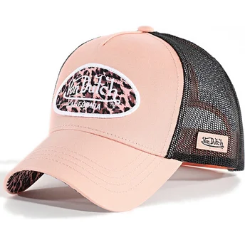 Lyserød og leopard trucker kasket LOLE fra Von Dutch