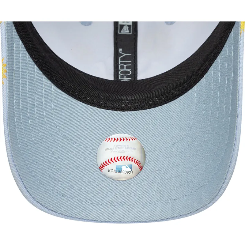 shapka-izvita-sinya-reguliruem-za-deca-9forty-summer-all-over-print-na-new-york-yankees-mlb-ot-new-era