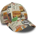 casquette-courbee-multicolore-ajustable-pour-enfant-9forty-location-all-over-print-new-era