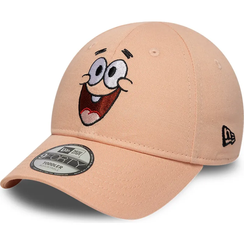 shapka-izvita-roza-reguliruem-za-deca-9forty-face-na-spongebob-i-patrick-star-ot-new-era