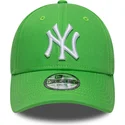 new-era-curved-brim-youth-9forty-essential-new-york-yankees-mlb-green-adjustable-cap