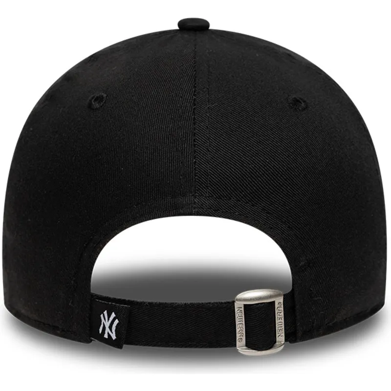 shapka-izvita-cherna-reguliruema-za-deca-9forty-icon-na-new-york-yankees-mlb-ot-new-era
