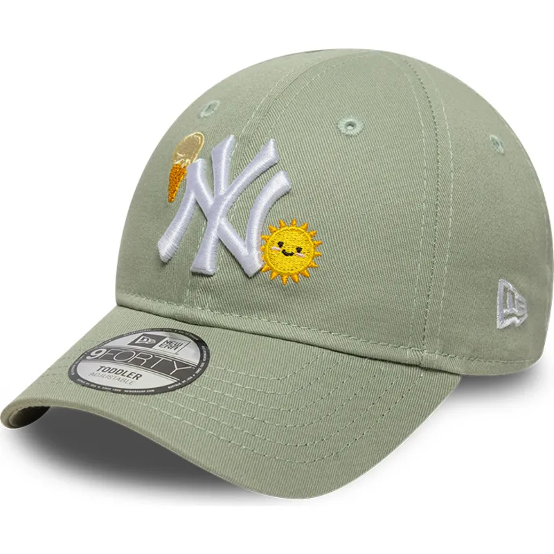 shapka-izvita-zelena-reguliruem-za-deca-9forty-summer-icon-na-new-york-yankees-mlb-ot-new-era