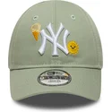 shapka-izvita-zelena-reguliruem-za-deca-9forty-summer-icon-na-new-york-yankees-mlb-ot-new-era