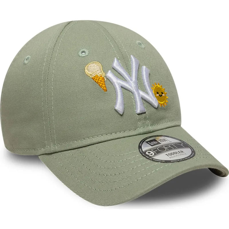 shapka-izvita-zelena-reguliruem-za-deca-9forty-summer-icon-na-new-york-yankees-mlb-ot-new-era