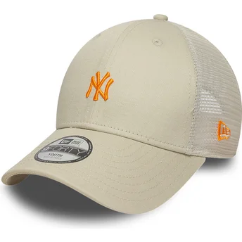 Шапка извита тракер бежов регулируем за деца 9FORTY Homefield на New York Yankees MLB от New Era