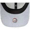 shapka-izvita-tmnosin-reguliruem-9twenty-seersucker-na-new-york-yankees-mlb-ot-new-era