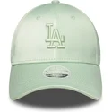 shapka-izvita-zelena-reguliruem-9forty-bow-back-satin-na-los-angeles-dodgers-mlb-ot-new-era