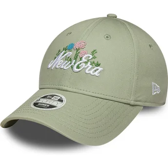Casquette courbée verte ajustable pour femme 9FORTY Beaded New Era