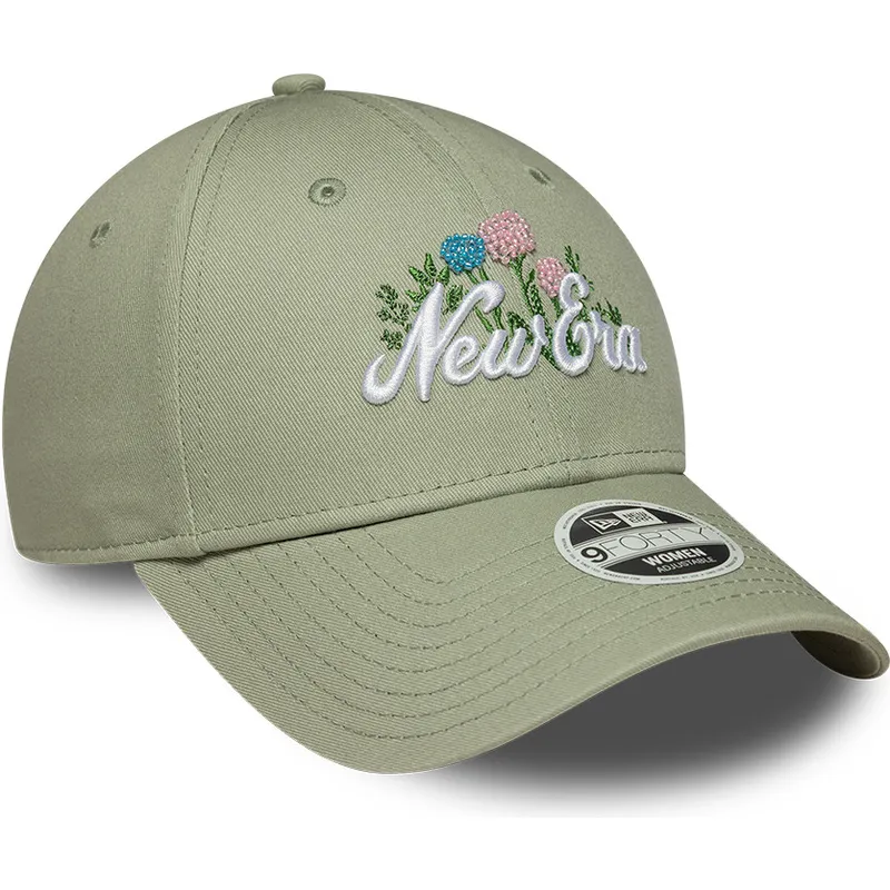 casquette-courbee-verte-ajustable-pour-femme-9forty-beaded-new-era