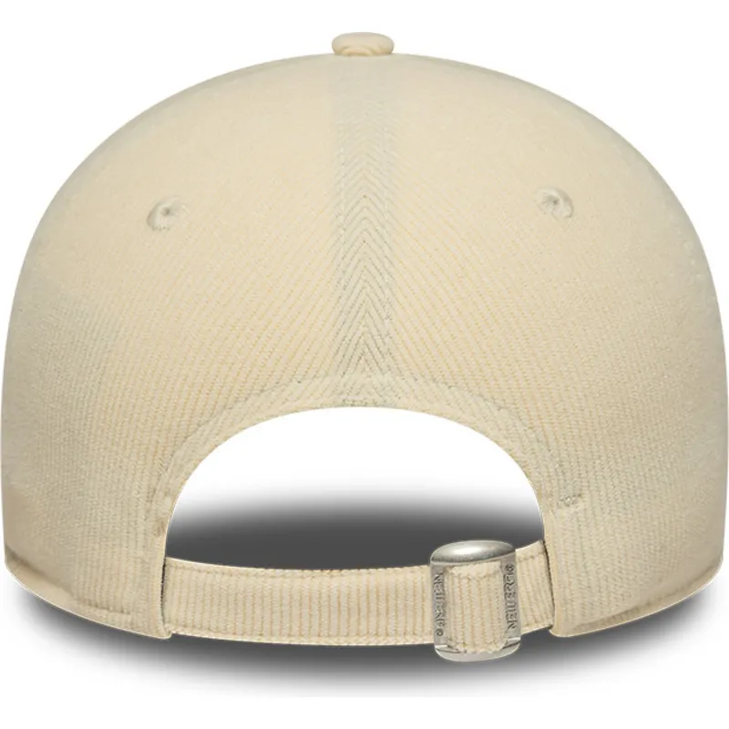 new-era-curved-brim-damska-9forty-mini-cord-new-york-yankees-mlb-bezhova-reguliruema-shapka