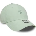 shapka-izvita-zelena-reguliruema-9forty-mini-cord-na-new-york-yankees-mlb-ot-new-era