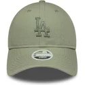 shapka-izvita-zelena-reguliruem-9twenty-midi-linen-na-los-angeles-dodgers-mlb-ot-new-era