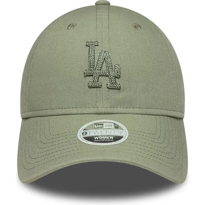 shapka-izvita-zelena-reguliruem-9twenty-midi-linen-na-los-angeles-dodgers-mlb-ot-new-era
