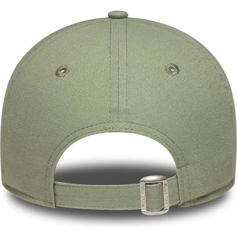 gron-justerbar-buet-kasket-med-gront-logo-til-kvinder-9twenty-midi-linen-fra-los-angeles-dodgers-mlb-fra-new-era