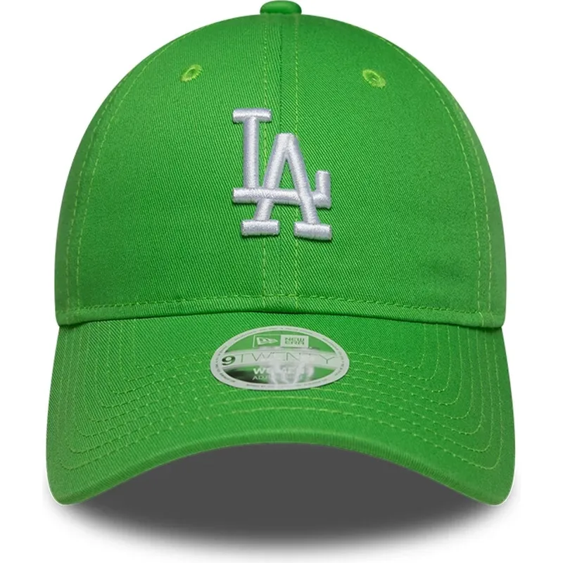 shapka-izvita-zelena-reguliruema-9twenty-league-essential-midi-na-los-angeles-dodgers-mlb-ot-new-era