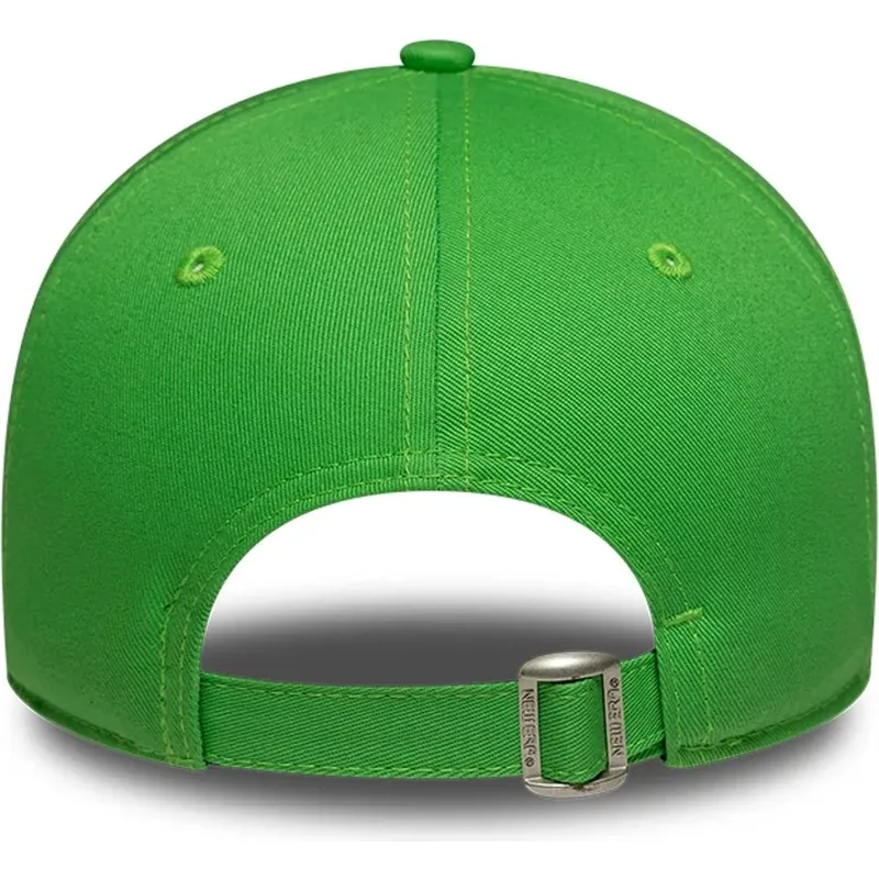 gron-justerbar-kurvet-kasket-til-kvinder-9twenty-league-essential-midi-fra-los-angeles-dodgers-mlb-fra-new-era
