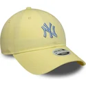 new-era-izvita-periferiya-damska-9twenty-league-essential-midi-new-york-yankees-mlb-zhlta-reguliruema-shapka