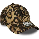 new-era-izvita-kozirka-damska-cherno-logo-9twenty-leopard-new-york-yankees-mlb-leopard-reguliruema-shapka