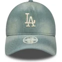 shapka-izvita-sinya-reguliruem-9twenty-a-frame-denim-na-los-angeles-dodgers-mlb-ot-new-era