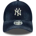 shapka-izvita-tmnosin-reguliruem-9twenty-a-frame-denim-na-new-york-yankees-mlb-ot-new-era