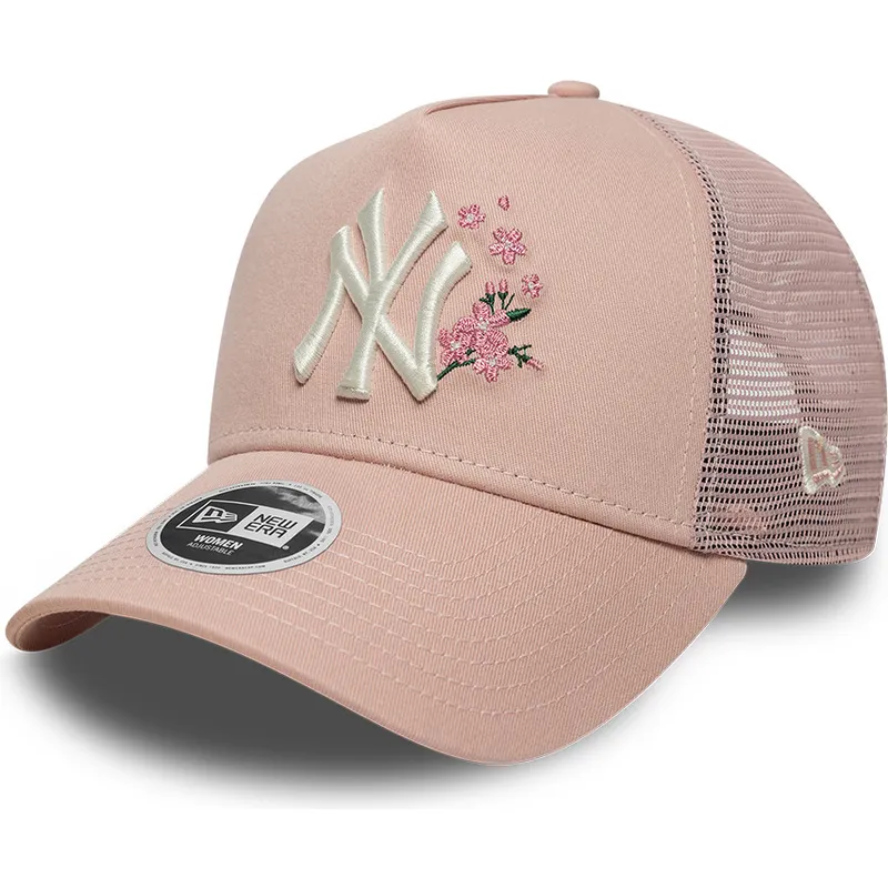 shapka-izvita-traker-roza-snapbek-9forty-a-frame-floral-na-new-york-yankees-mlb-ot-new-era