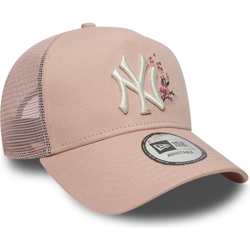 shapka-izvita-traker-roza-snapbek-9forty-a-frame-floral-na-new-york-yankees-mlb-ot-new-era