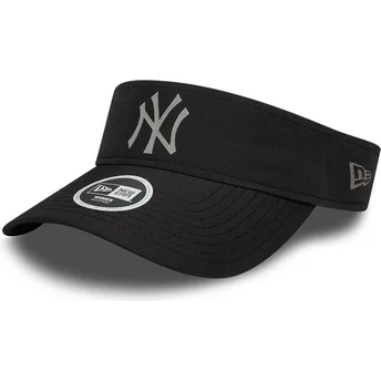 New Era Curved Brim Women Sport New York Yankees MLB Black Fitted Visor