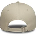 new-era-curved-brim-women-green-logo-9forty-league-essential-los-angeles-dodgers-mlb-beige-adjustable-cap