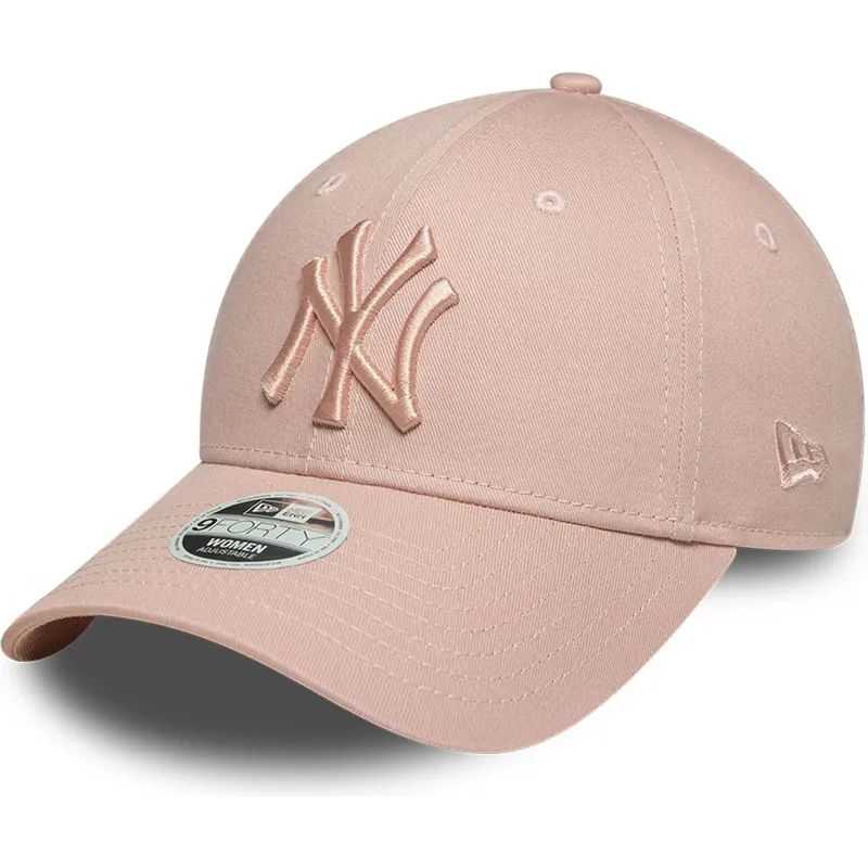 shapka-izvita-roza-reguliruem-9forty-league-essential-na-new-york-yankees-mlb-ot-new-era