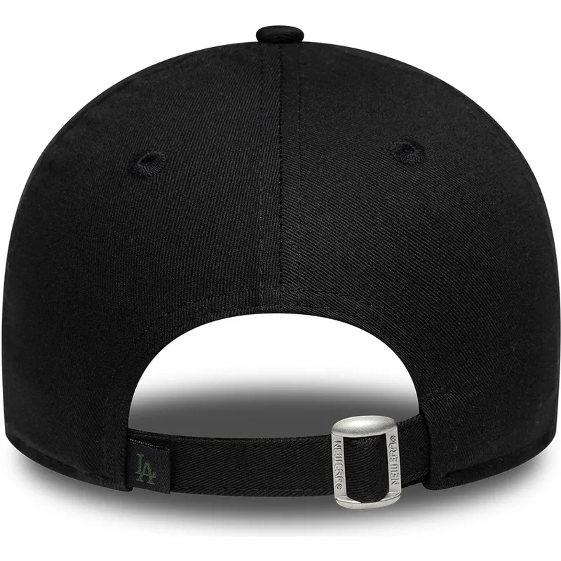 sort-justerbar-curved-kasket-til-kvinder-9forty-floral-infill-fra-los-angeles-dodgers-mlb-fra-new-era